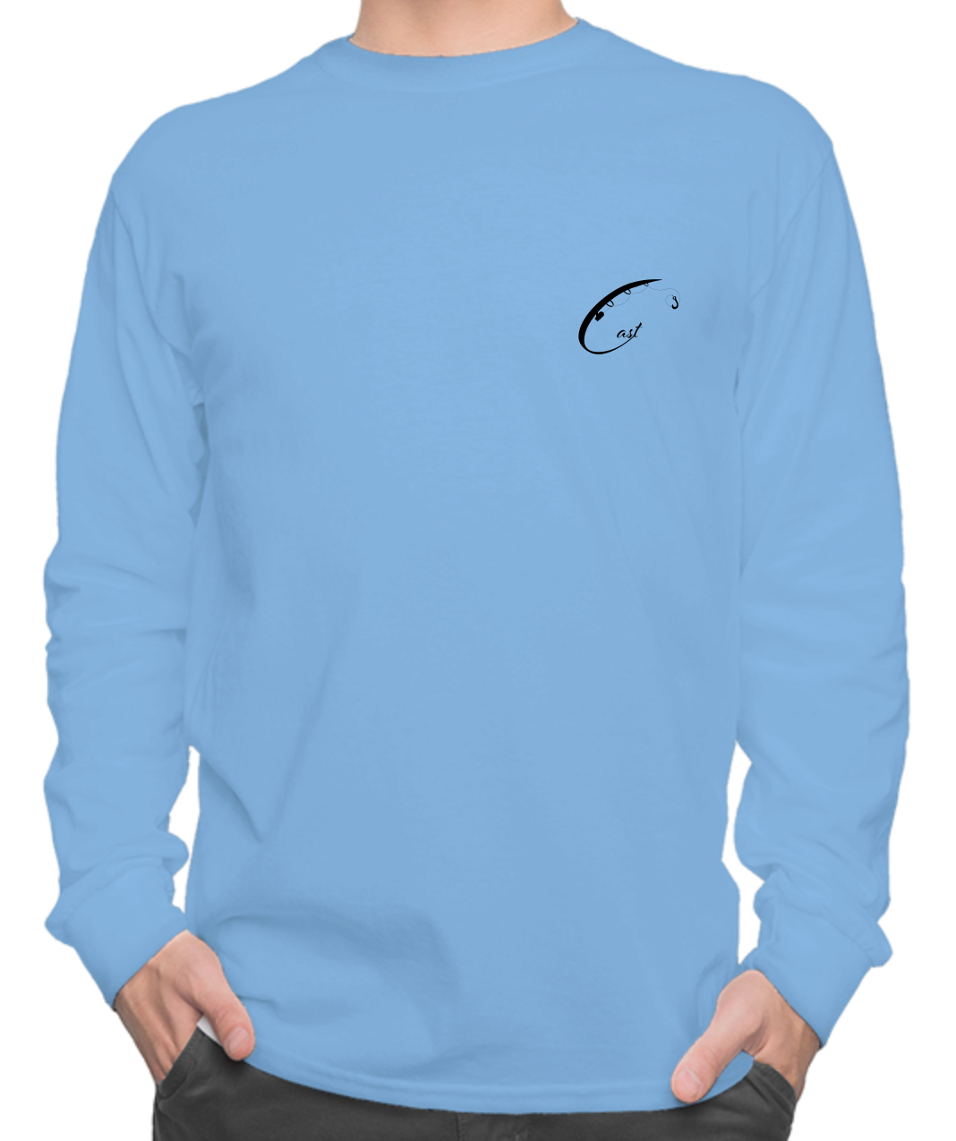 Cast Away.. LS Light Blue