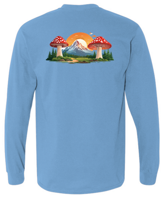 Cast Mushroom Mountain LS Light Blue